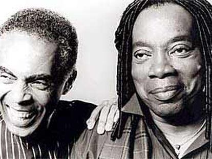 Milton Nascimiento (a la derecha) y Gilberto Gil.