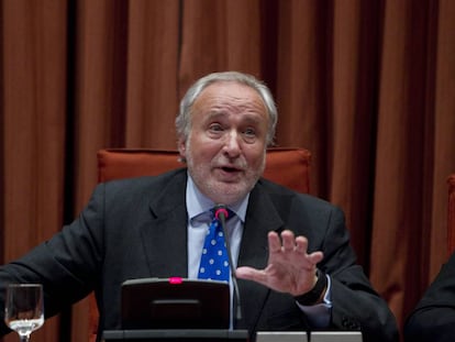 Fern&aacute;ndez Teixid&oacute; al Parlament. 