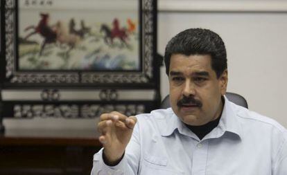 Maduro, durante el Consejo de Ministros.