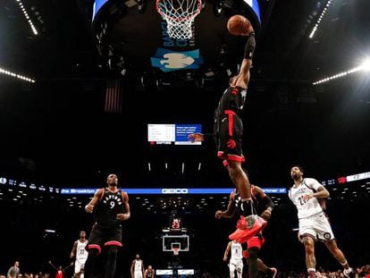 Partido entre Brooklyn Nets y Toronto Raptors, disputado el pasado 4 de enero en el Barclays Center de Nueva York