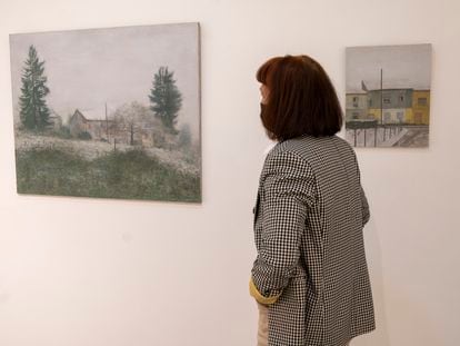 Dos cuadros de la exposición ‘De Fougères a Alfama’ del pintor Miguel Galano, en la galería Utopia Parkway.
