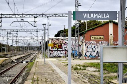 Estació de tren de Vilamalla, a l'Alt Empordà.