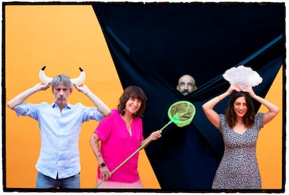Juan Tallón, Rosa Montero, Jesús Carrasco y Lucía Lijtmaer, este viernes, en el Hay Festival de Querétaro.