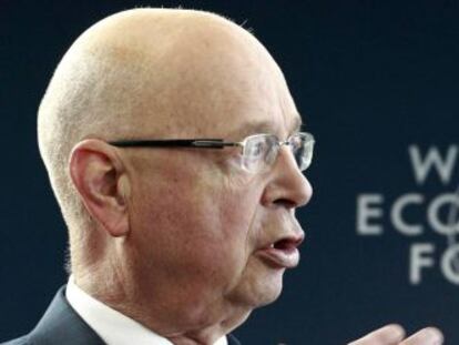 El presidente ejecutivo y fundador del Foro Econ&oacute;mico Mundial de Davos,  Klaus Schwab.