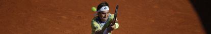Ferrer, durante su partico contra Bolelli.