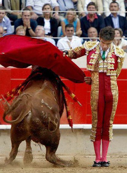 Inconfundible estampa de José Tomás en Barcelona el año pasado.