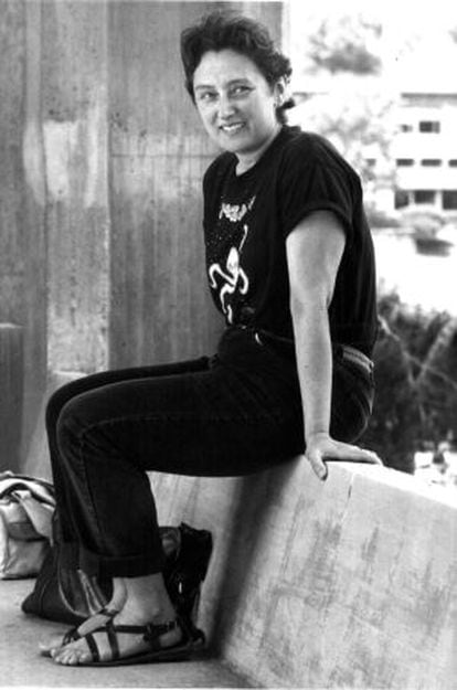 Lynn Margulis, fotografiada en Barcelona en 1986.