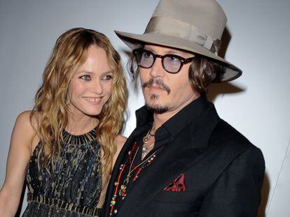 Vanessa Paradis y Johnny Depp. 