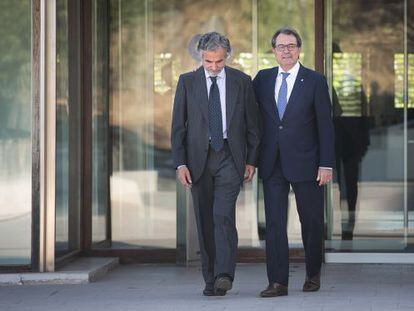 Ferran Rod&eacute;s, fill de Leopoldo Rod&eacute;s, i Artur Mas. 