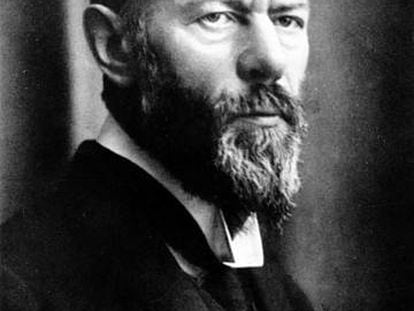 El pensador alemán Max Weber en 1917. 
