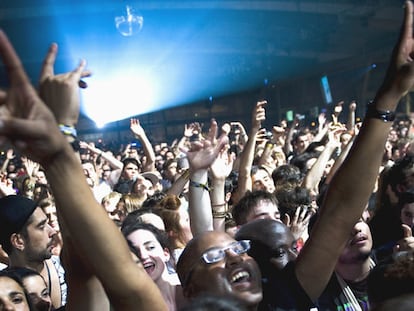 El Sónar de Barcelona es uno de los festivales más innovadores de Europa. En la imagen, el público disfruta de  la actuación de M.I.A., el pasado 17 de junio.