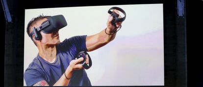 Presentaci&oacute;n del visor de Oculus VR en San Francisco este jueves.