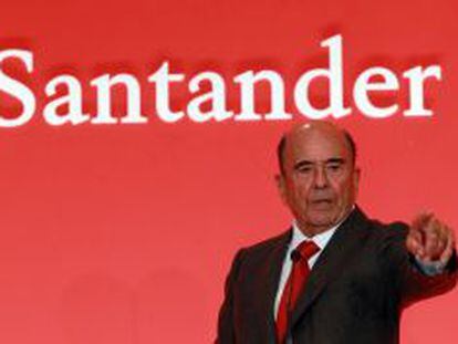 El presidente de Banco Santander, Emilio Bot&iacute;n.