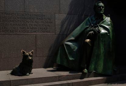 Estatua del expresidente Roosevelt en Washington D.C.