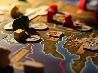 El Catan és un dels jocs d'estratègia que ofereixen alguns locals.