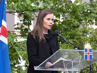 Katrín Jakobsdóttir, primera ministra de Islandia.