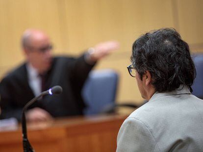 Luis Eduardo Ramírez, durante el juicio por abusar de una menor en el primer juicio en Valencia.