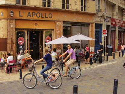 Plaza de Fernand Lafargue, en Burdeos (Francia).