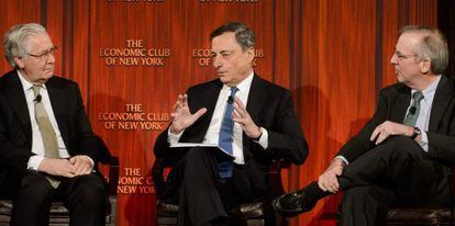 Mario Draghi, la semana pasada, en un evento en Nueva York.