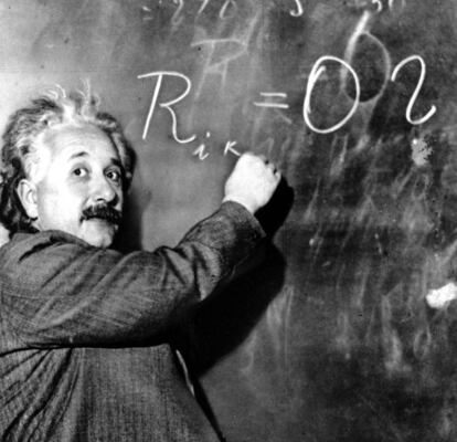 Albert Einstein, fotografiado en el Instituto Carnegie de California, en 1931. 