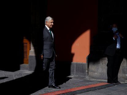 El presidente de México, Andrés Manuel López Obrador, en Palacio Nacional a inicios de junio.