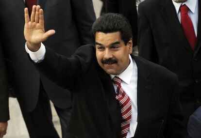 El vicepresidente de Venezuela, Nicol&aacute;s Maduro, en la Asamblea Nacional el jueves.