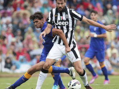 Llorente, en un amistoso con el Juventus celebrado este verano