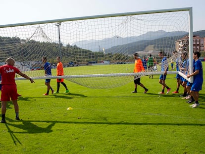 Campo municipal de Urritxe, donde entrena el Amorebieta.