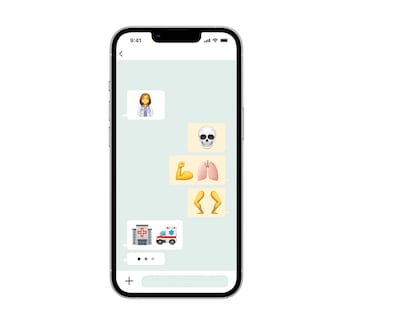 Ilustración para ilustrar el tema TECNOLOGÍA. LA ERA
DEL EMOJI COMO
HERRAMIENTA
CLÍNICA El Hospital General de Massachusetts
propone una lista de 15 nuevos
pictogramas para mejorar
la comunicación médico / paciente.