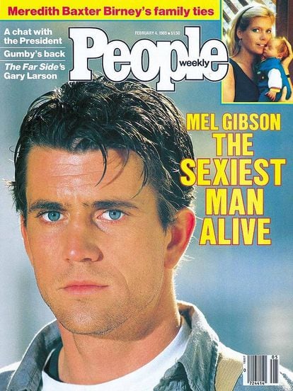 Mel Gibson, el primer hombre más sexy del mundo para la revista 'People' en 1985.