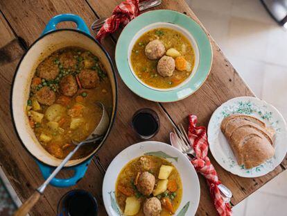 Albóndigas de pava guisadas