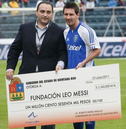 Messi, en un amistoso en Ciudad de México en 2011.