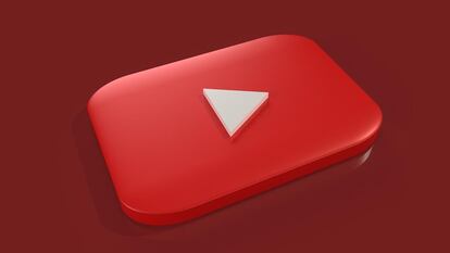 Logo de YouTube con el fondo rojo
