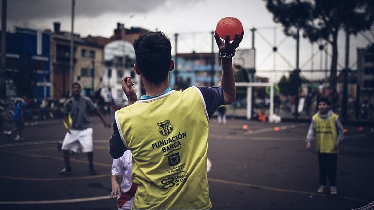 Christopher Andrés es colombiano y beneficiario del programa Contra la Violencia de la Fundación Barça.