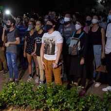 Una protesta de artistas ante el Ministerio de Cultura cubano, el pasado 27 de noviembre en La Habana.