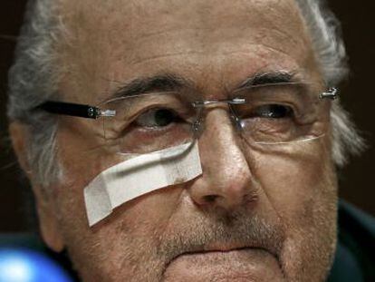 Sepp Blatter, presidente suspendido de la FIFA.