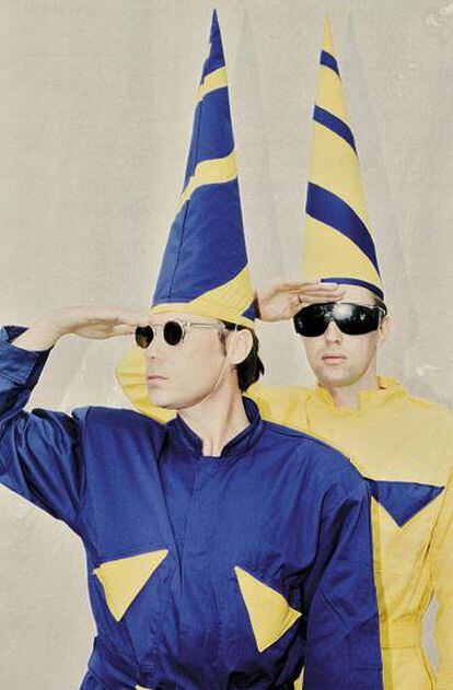 Pet Shop Boys, durante su gira de 1997.