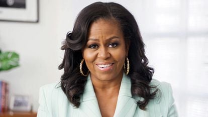 Michelle Obama también participó en la gala de los premios y presentó el premio al impacto en Justicia Social.