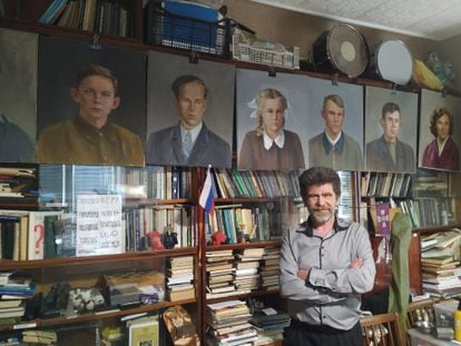 Serguéi Fadéyev, director de la Fundación Regional en Memoria del Grupo Diátlov, en la sede de Yekaterimburgo.