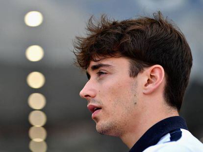 Charles Leclerc, en el circuito de Mónaco