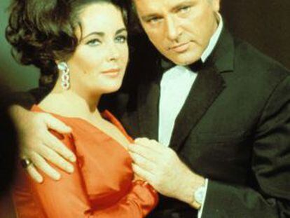 Elizabeth Taylor y Richard Burton.