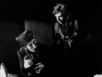 Una imagen de 'Nosferatu', con Max Schreck y Gustav von Wagenheim.