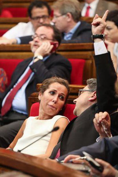 Alicia Sánchez-Camacho, en el Parlament.