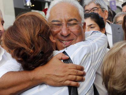 El líder socialista António Costa, en un acto electoral el viernes en Lisboa.