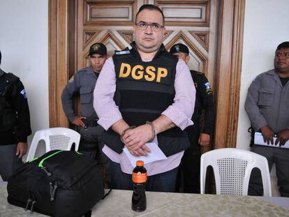 Javier Duarte, antes de ser extraditado a México.