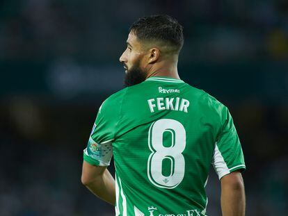 Nabil Fekir, en el partido de Liga contra el Getafe celebrado en el Benito Villamarín.