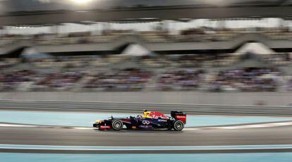 Vettel, en un momento de la carrera.