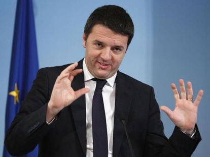 El primer ministro de Italia, Matteo Renzi.