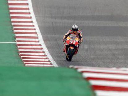 Marc Márquez, el más rápido en el Circuito de las Américas.