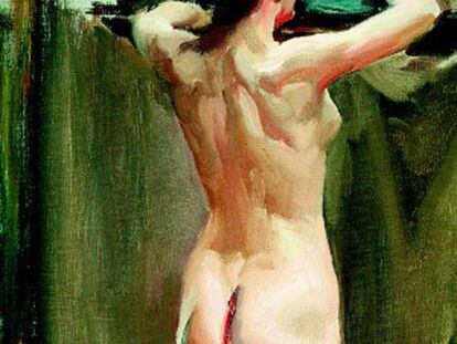 'Desnudo de mujer' (1910), único retrato que muestra desnuda a Clotilde.
